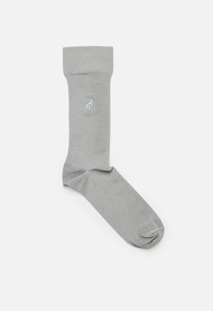 POLO - Icon Pony Mulberry Silk Sock - Grey