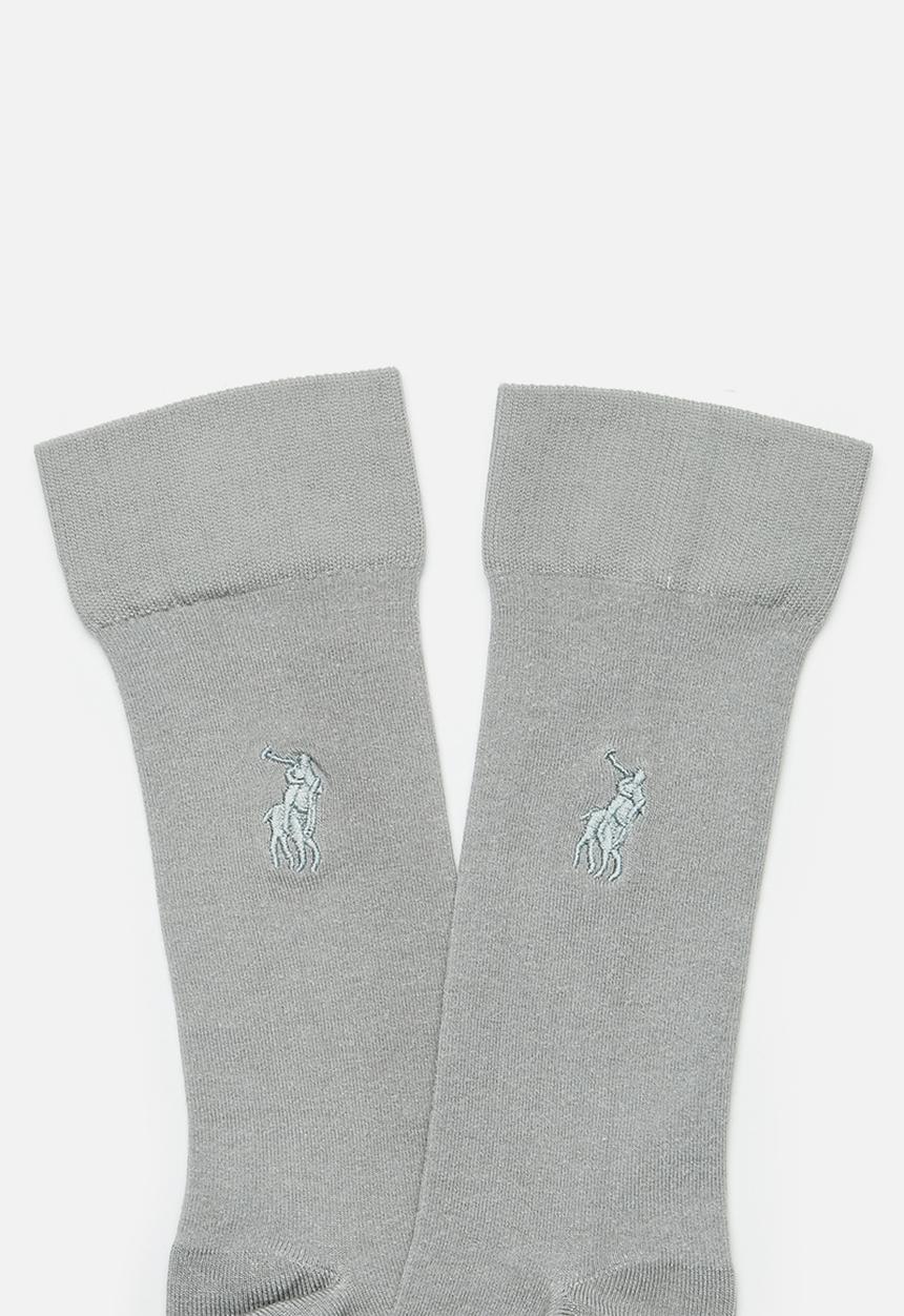 POLO - Icon Pony Mulberry Silk Sock - Grey