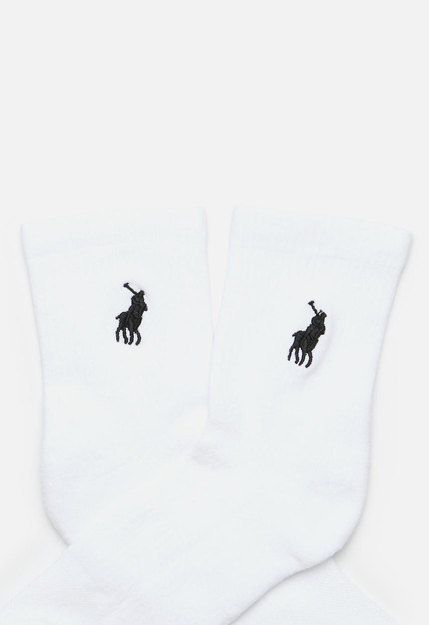 POLO - Classic Pony Crew Sock - White