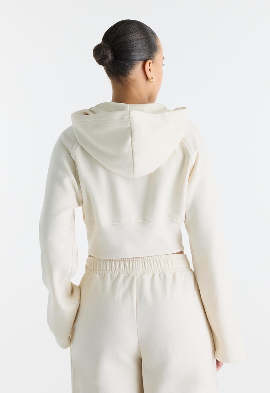 New Balance  - New Balance Brushed Coastal Fleece Full Zip  - Linen