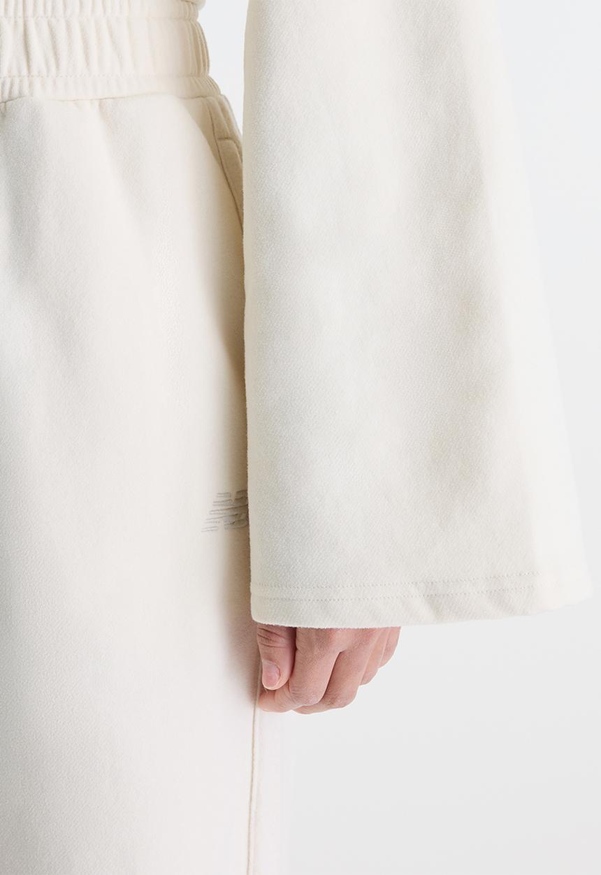 New Balance  - New Balance Brushed Coastal Fleece Full Zip  - Linen