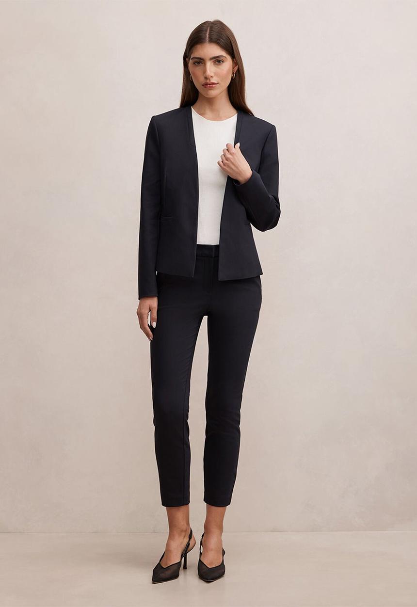 Forever New - Grace 7/8th slim pants in navy suit
