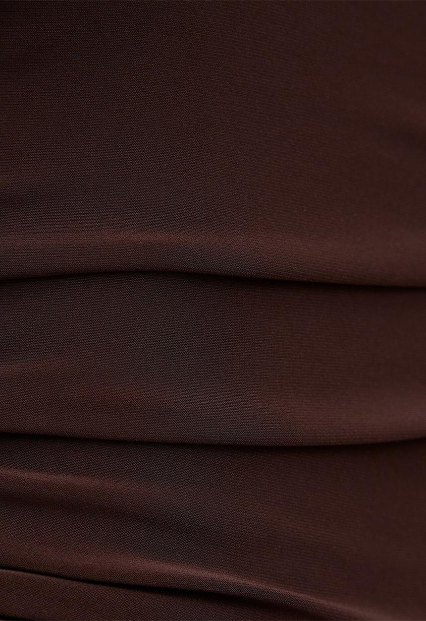 Forever New - Keely strapless jersey maxi dress in bitter chocolate