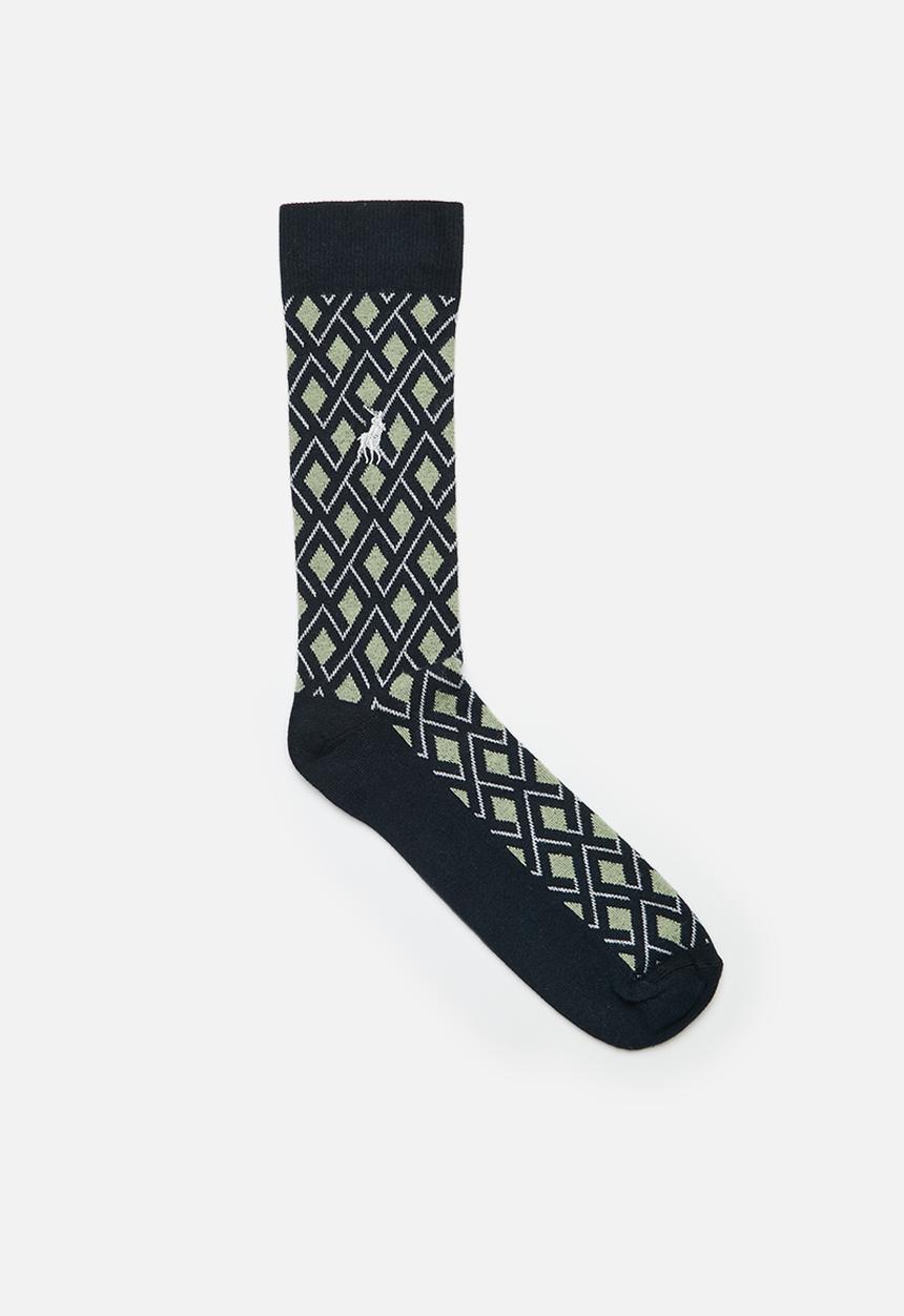 POLO - Geo Abstract Link Sock - Navy