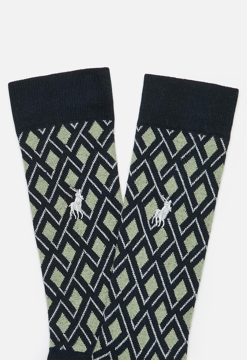 POLO - Geo Abstract Link Sock - Navy