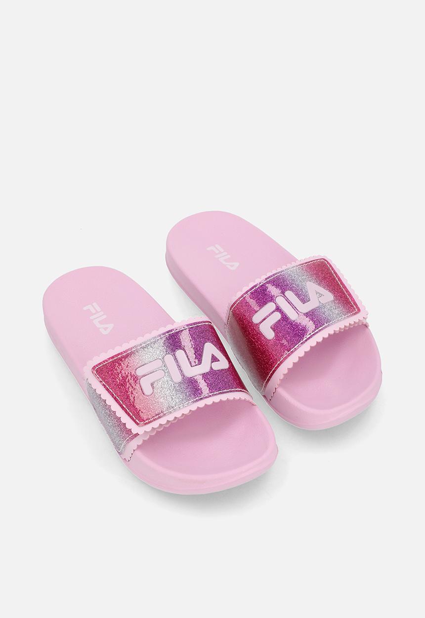 FILA - Glitter slide - pink/pink glitter