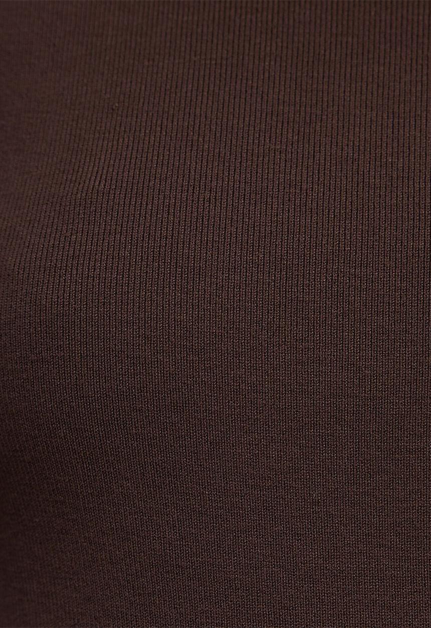 Forever New - Monique pu a-line dress in chocolate