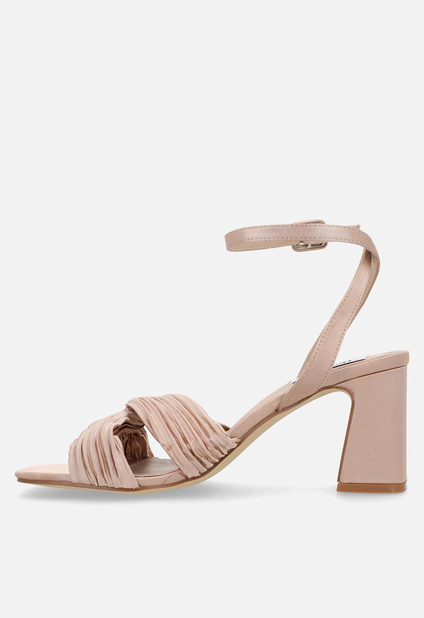 Be Mine - Divaa ankle strap heel- blush satin