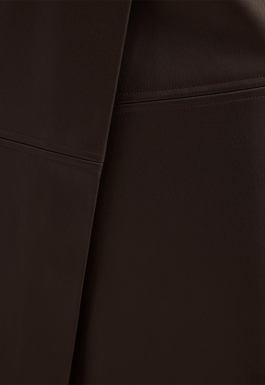 Forever New - Amelia Pu wrap skirt in chocolate