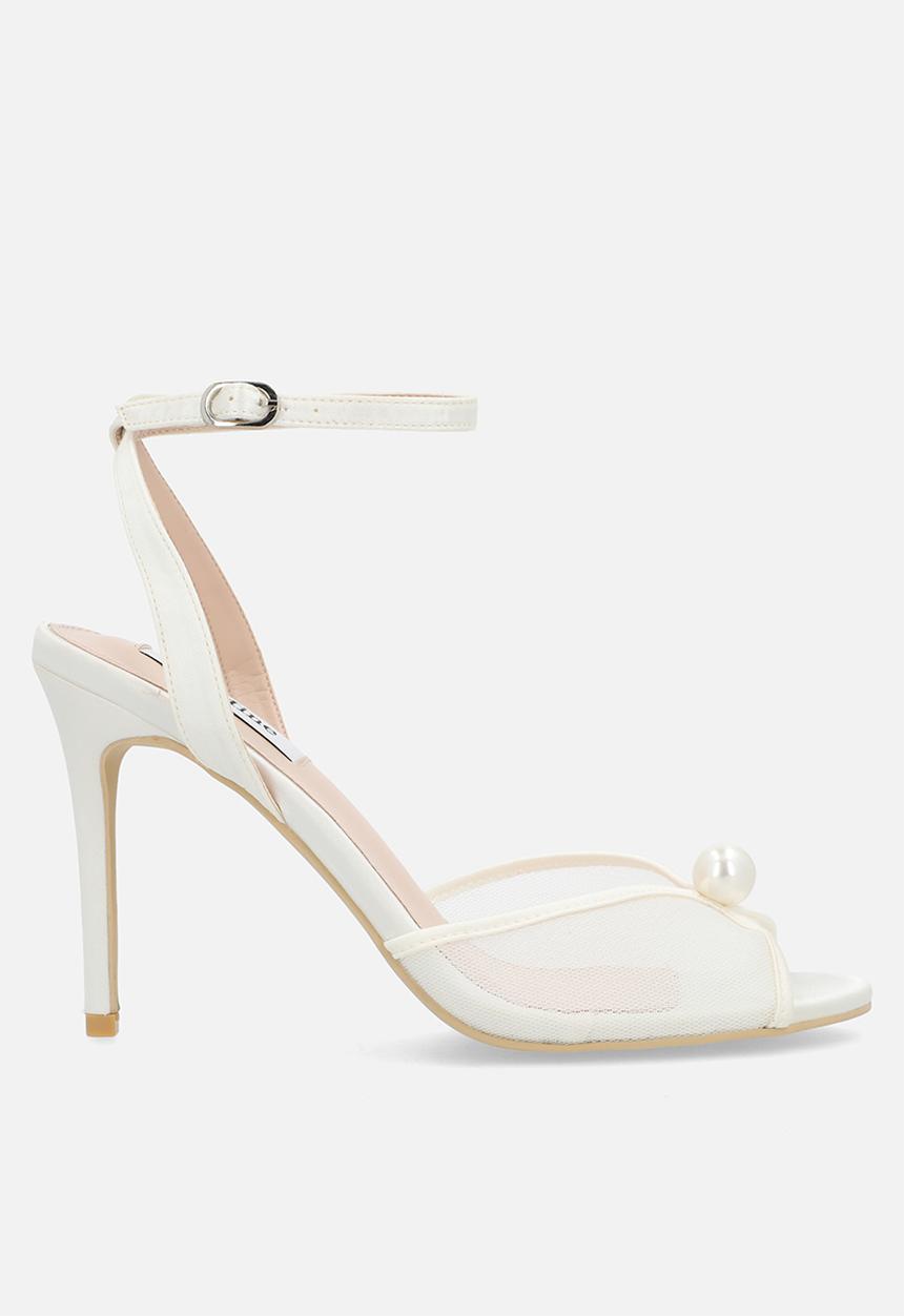 Be Mine - Kyree ankle strap heel - ivory satin