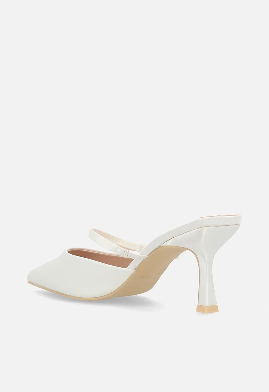 Be Mine - Demina heel - ivory satin