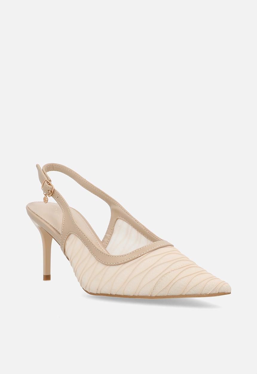 Miss Black - Gallery 7 mesh slingback heel - natural