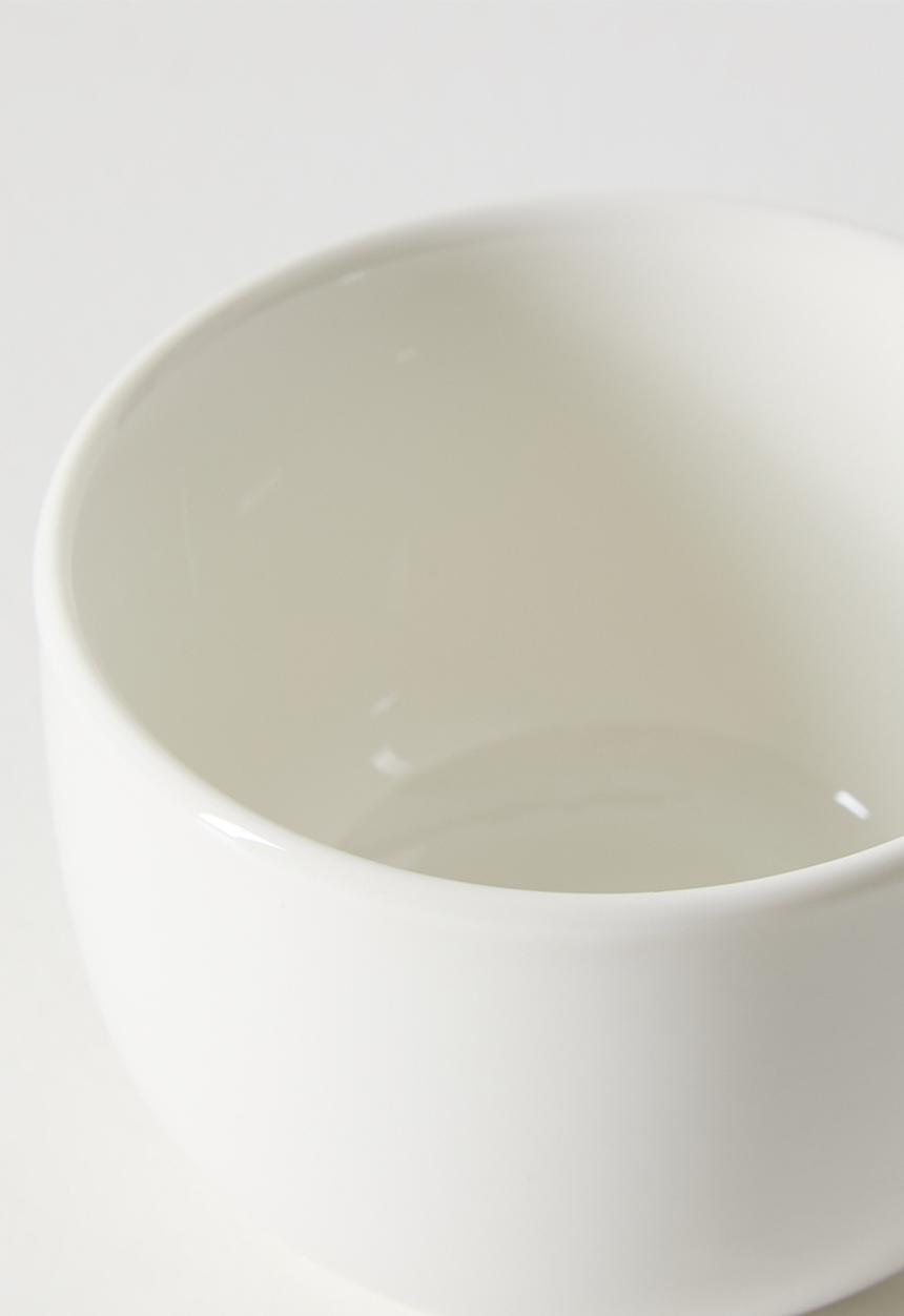 Excellent Houseware - Porcelain Bowls & Tray with Handle Serving Set - 4pcs