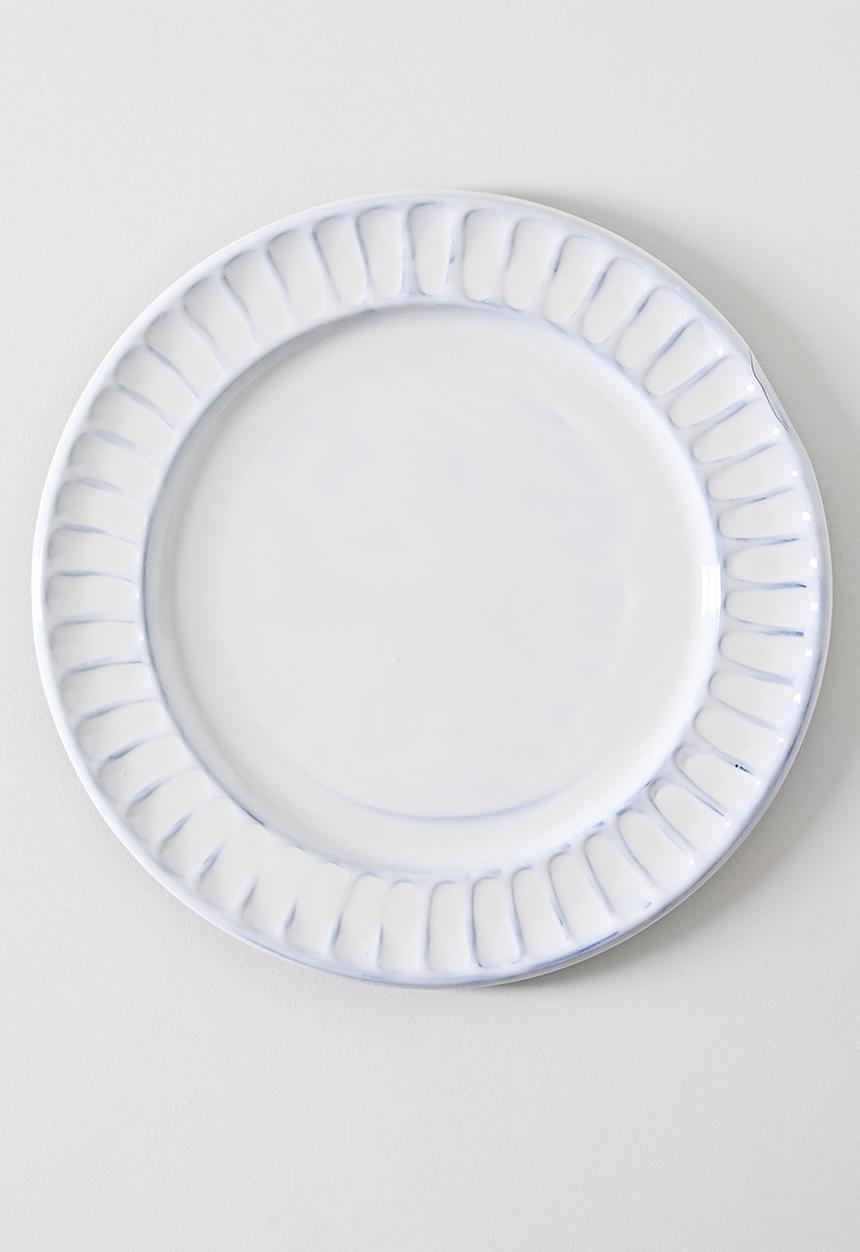 Excellent Houseware - White & Black Enamel Plate - 32cm