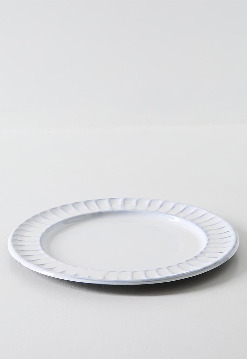 Excellent Houseware - White & Black Enamel Plate - 32cm