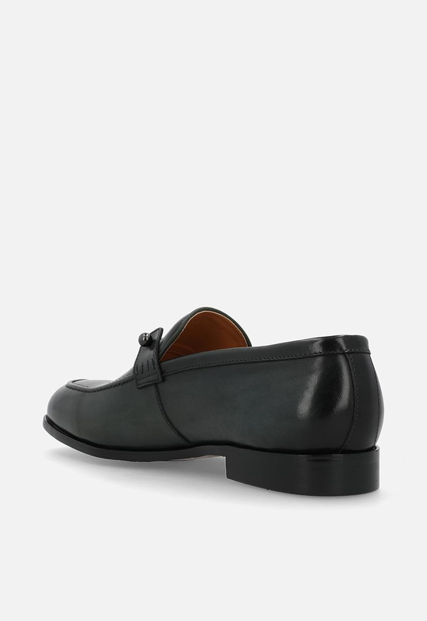 Fabino - Metal trim loafer - green