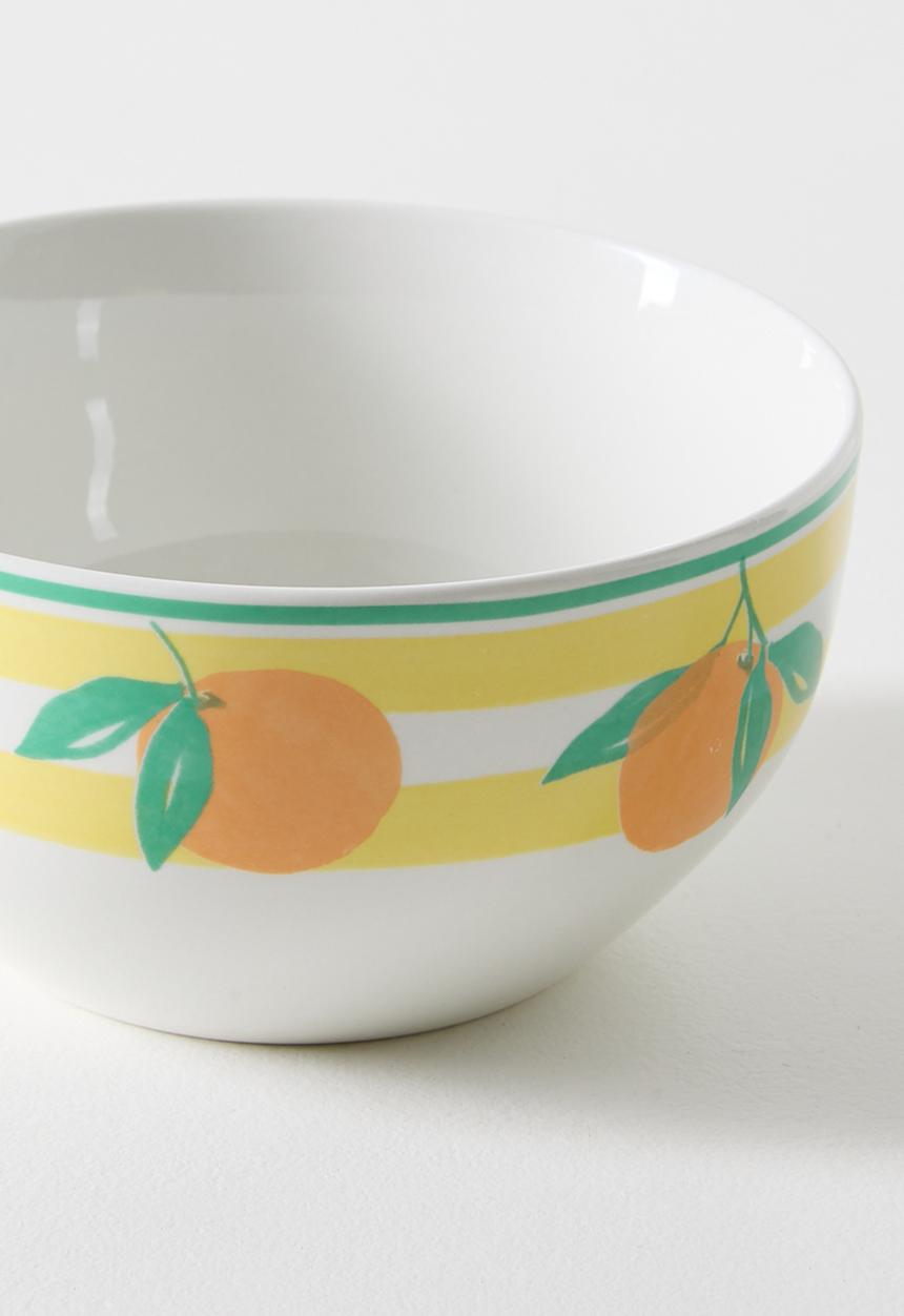 Excellent Houseware - Orange & Stripe Bowl 4pcs Set - 14cm