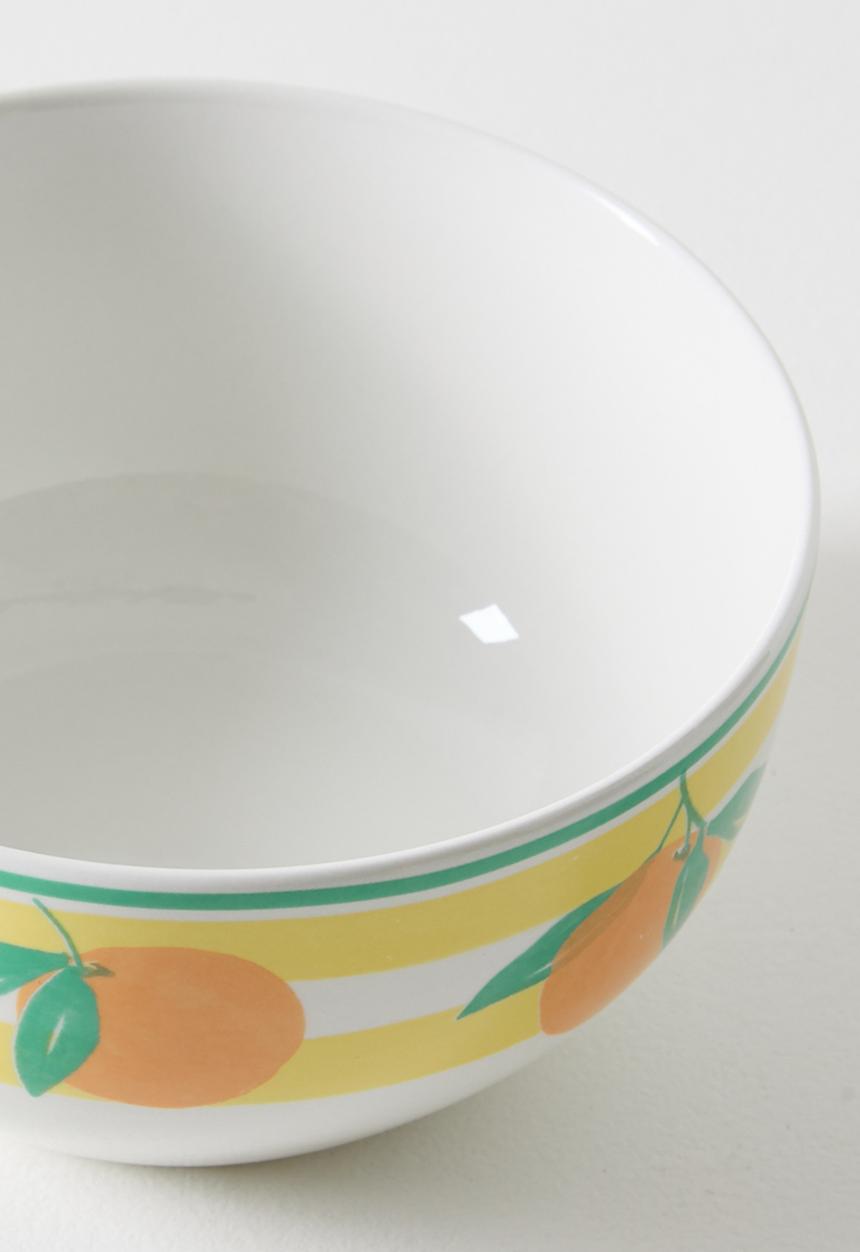 Excellent Houseware - Orange & Stripe Bowl 4pcs Set - 14cm