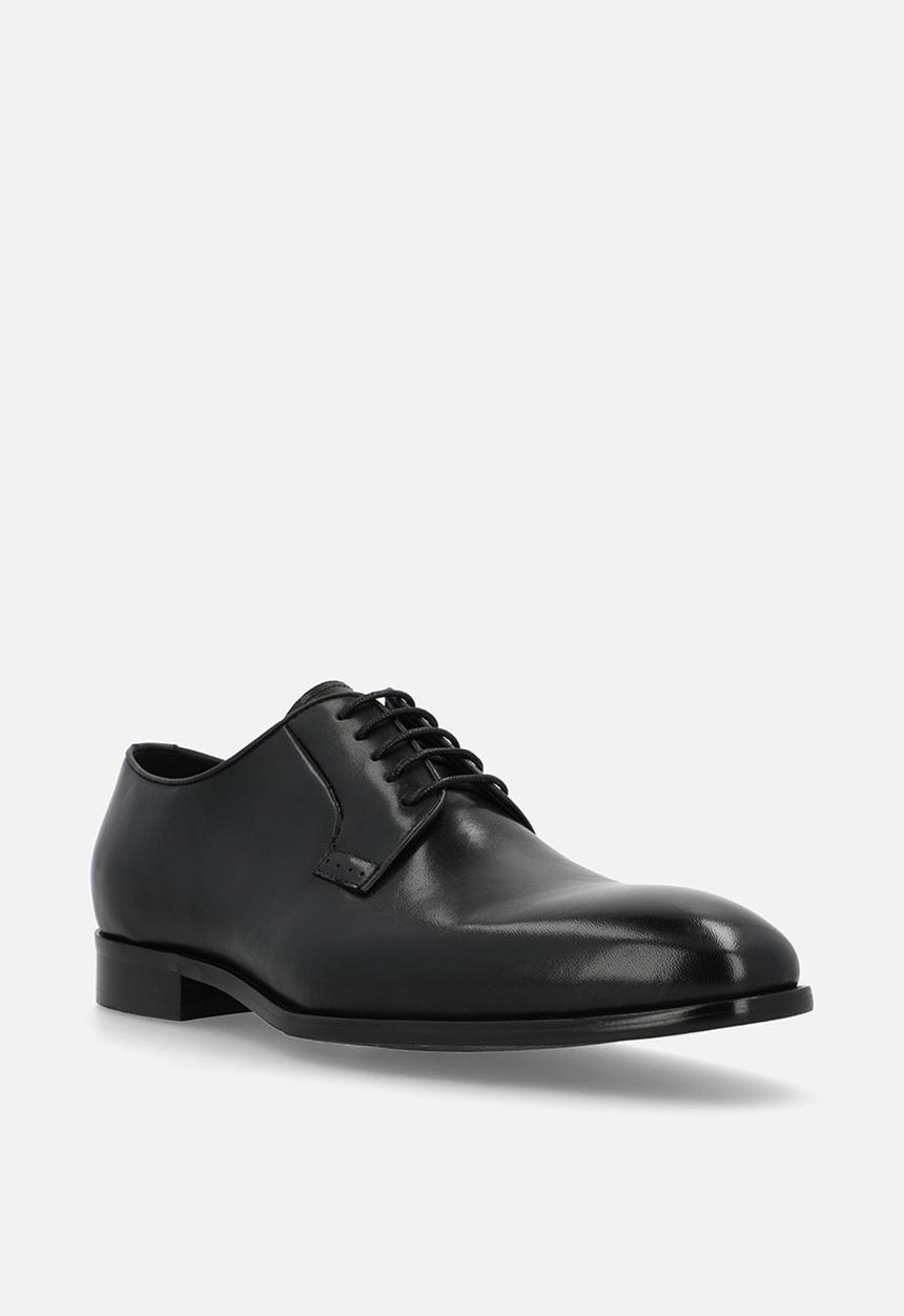 Fabino - Smooth leather derby - black