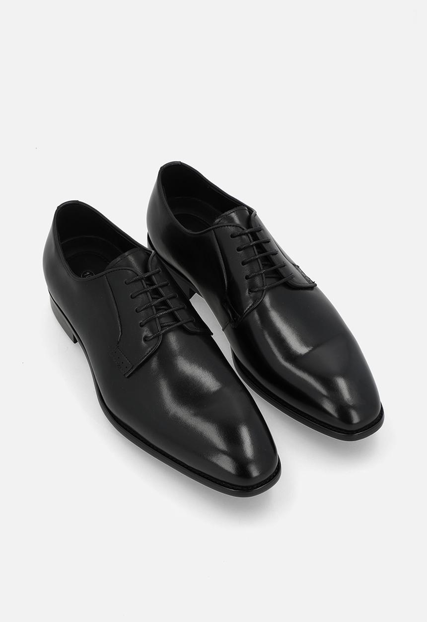 Fabino - Smooth leather derby - black