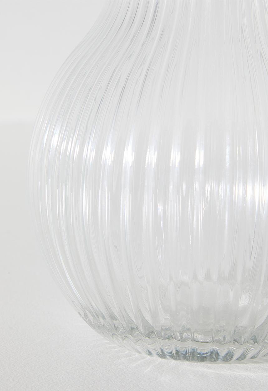 Excellent Houseware - Glass Stripe Design Jug with Handle