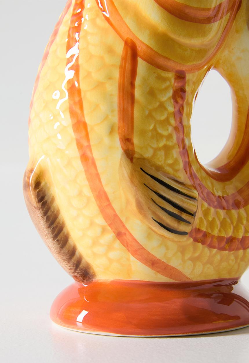 Sixth Floor - Ceramic Fish Jug - Yellow