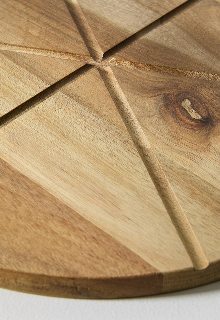 Excellent Houseware - Soho pizza cutting board - Natural