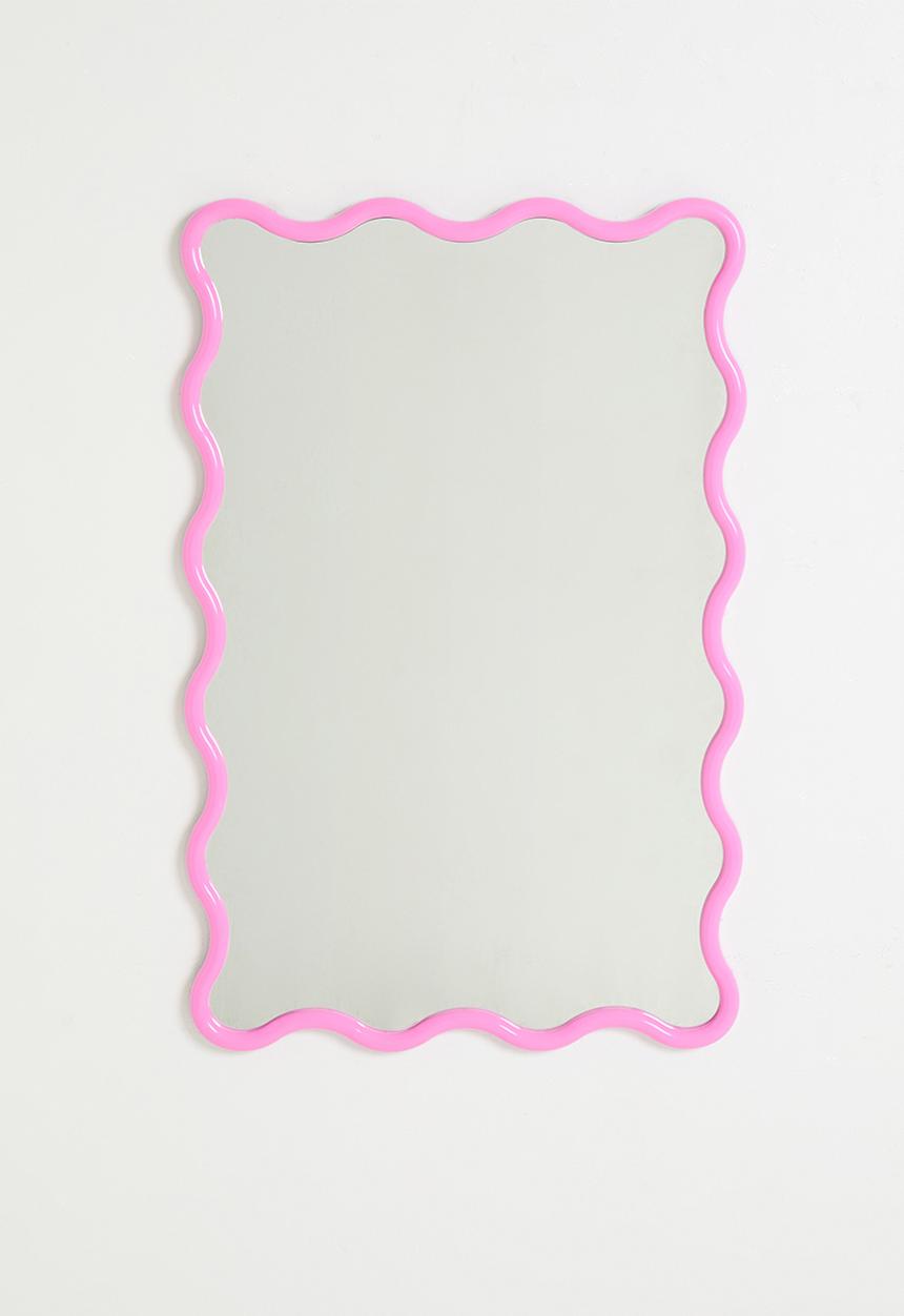 H&S - Wave Mirror - Pink