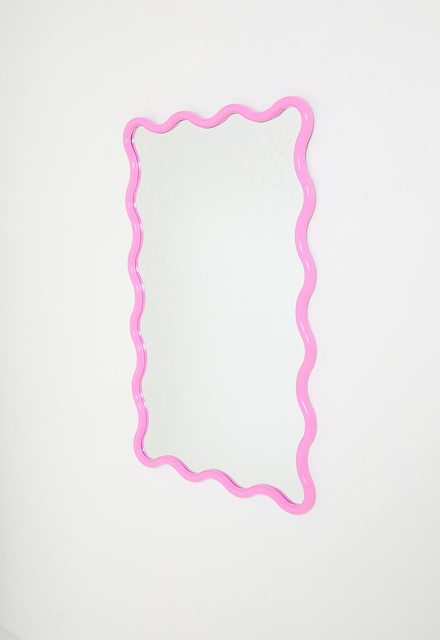 H&S - Wave Mirror - Pink