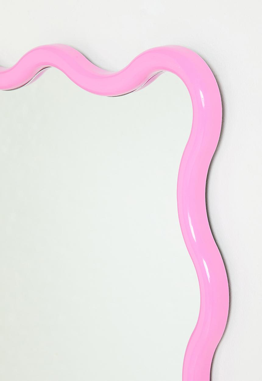 H&S - Wave Mirror - Pink