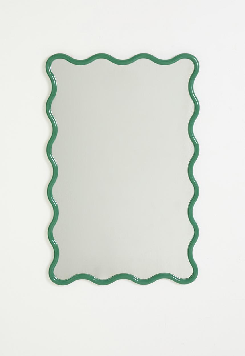H&S - Wave Mirror - Green