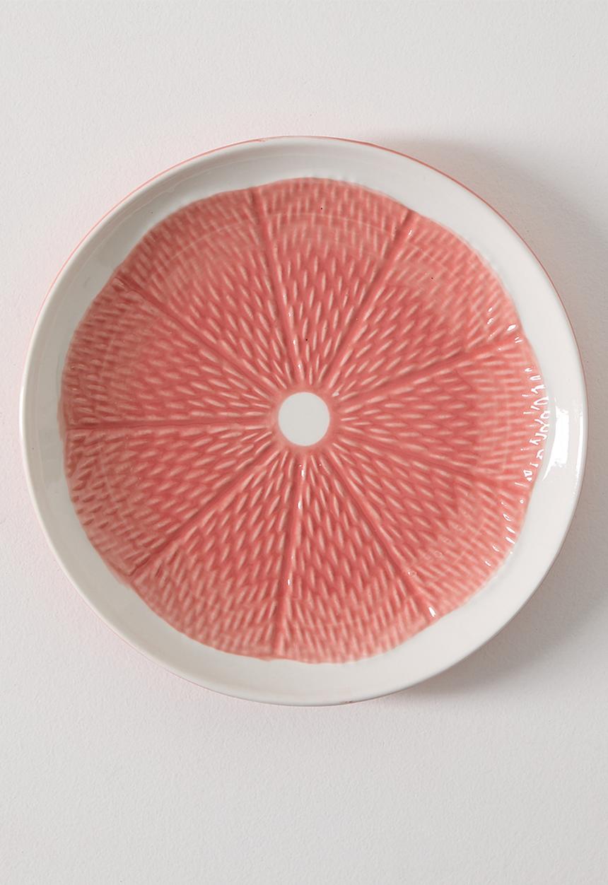 Excellent Houseware - Red Citrus Plate - 18cm