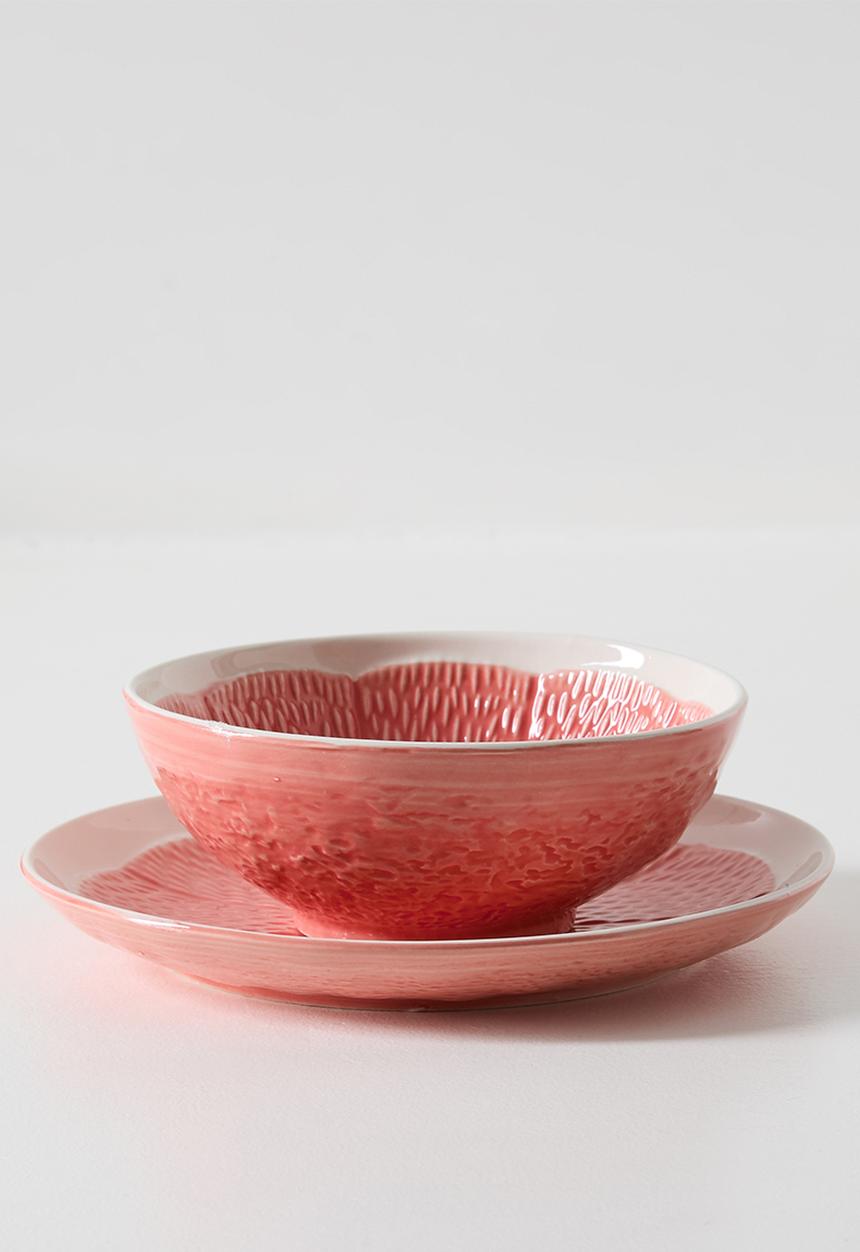 Excellent Houseware - Red Citrus Plate - 18cm