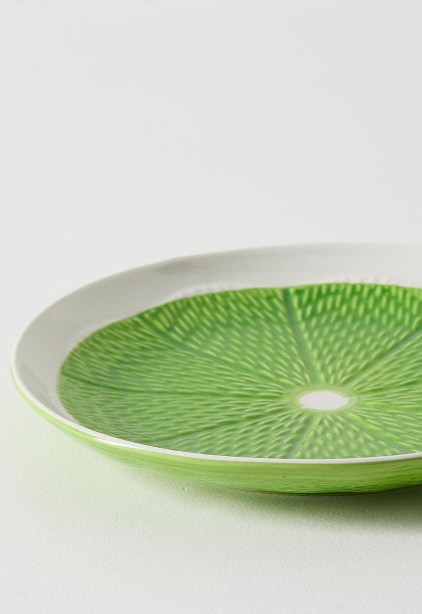 Excellent Houseware - Green Citrus Plate - 18cm
