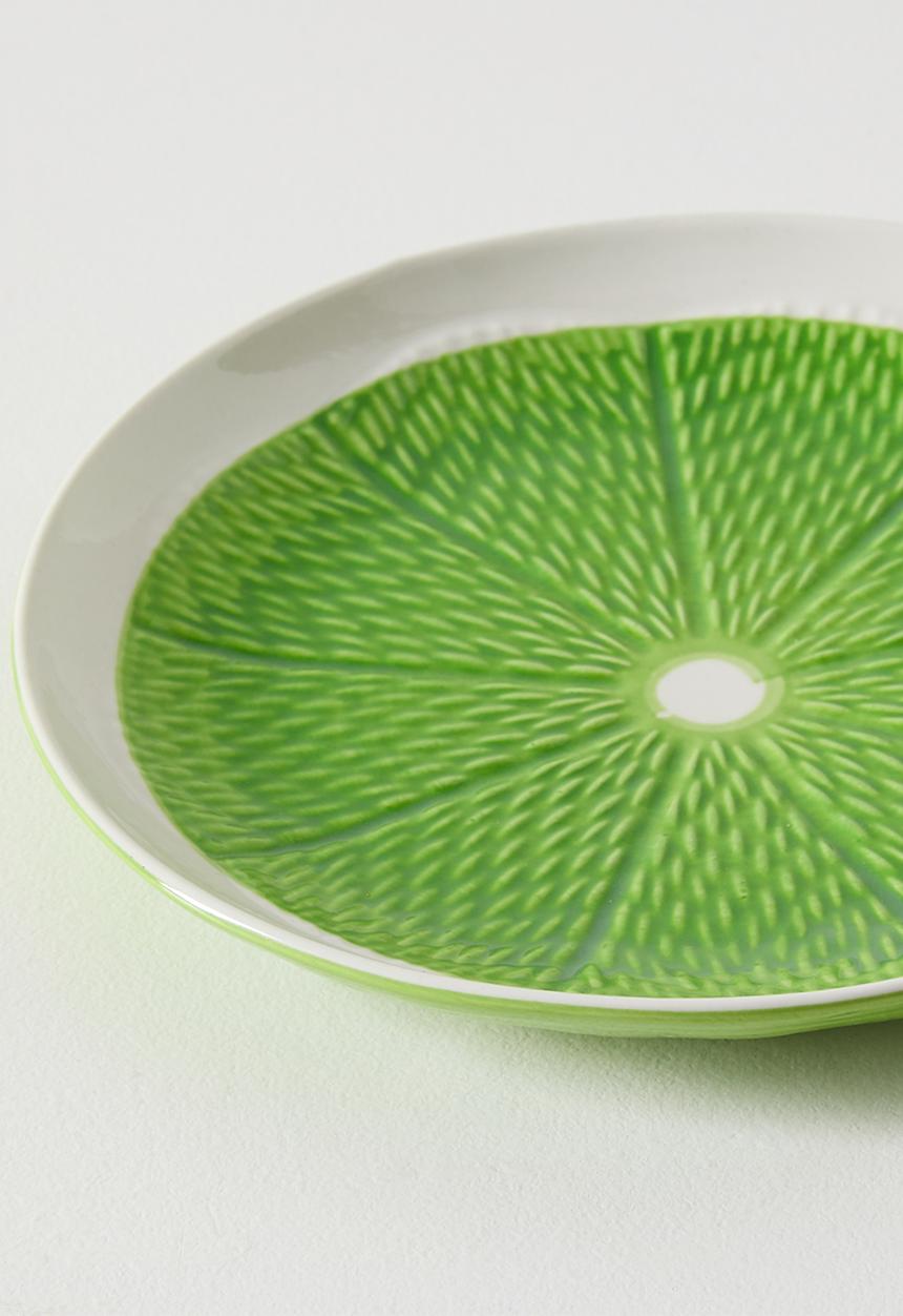 Excellent Houseware - Green Citrus Plate - 18cm