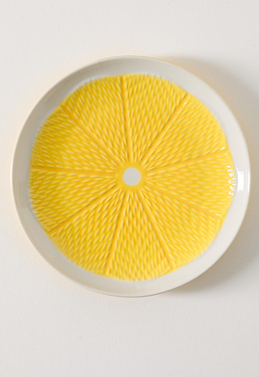 Excellent Houseware - Yellow Citrus Plate - 18cm