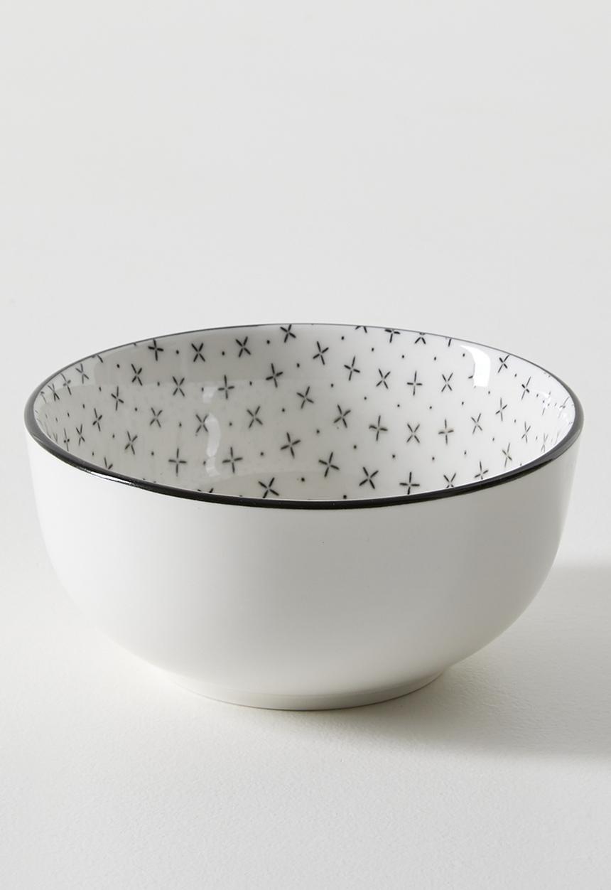 Excellent Houseware - Blk Diamond Design Dinnerware Set 16pcs - white