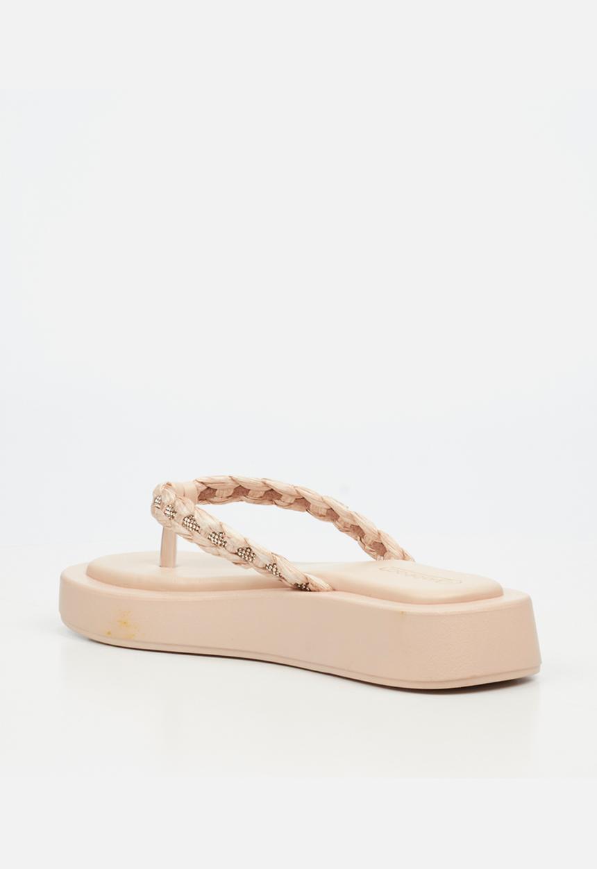 Viabeach - Coconut 11 braided thick sandal - neutral