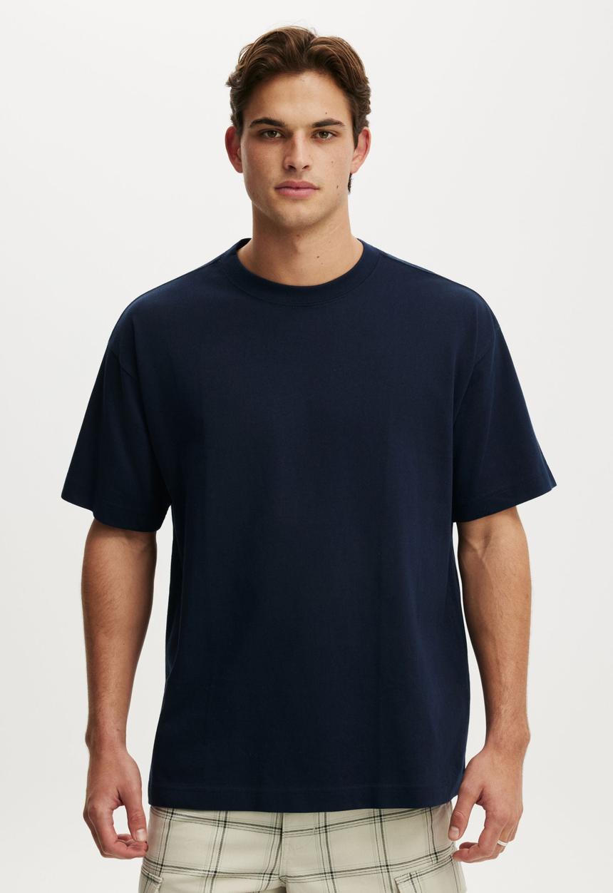 Cotton On - Box Fit T-Shirt - Vintage Navy