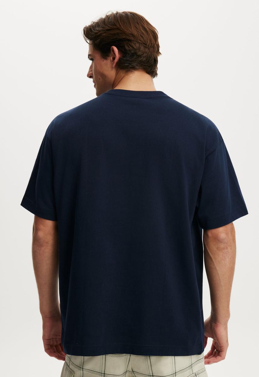 Cotton On - Box Fit T-Shirt - Vintage Navy