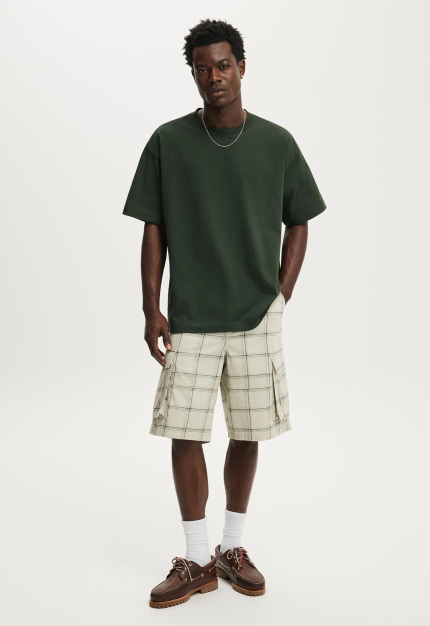 Cotton On - Box Fit T-Shirt - Heritage Green