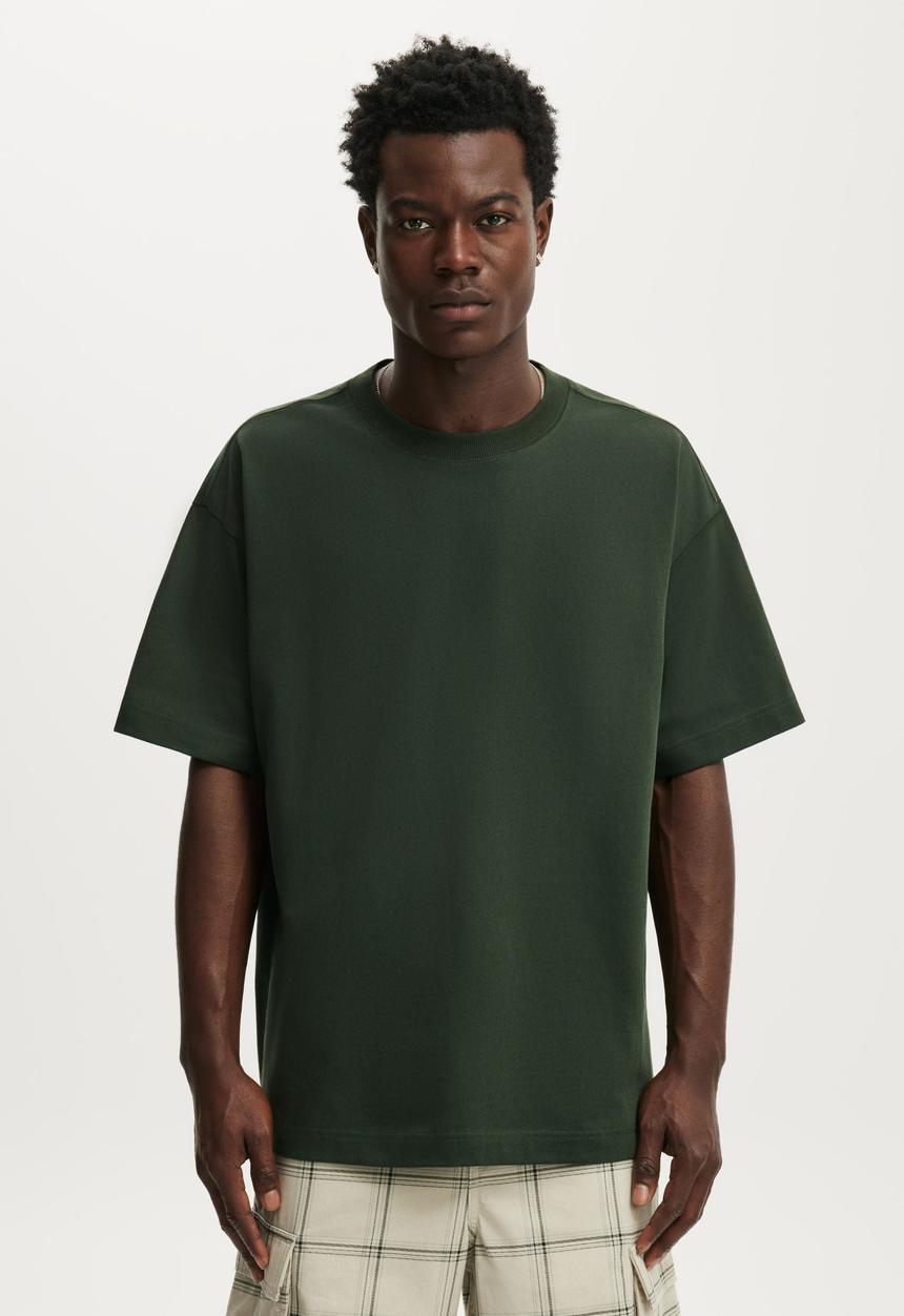 Cotton On - Box Fit T-Shirt - Heritage Green