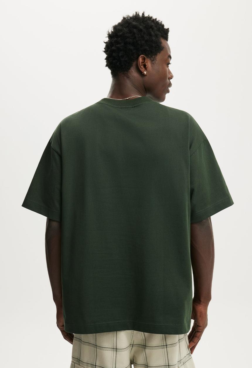 Cotton On - Box Fit T-Shirt - Heritage Green