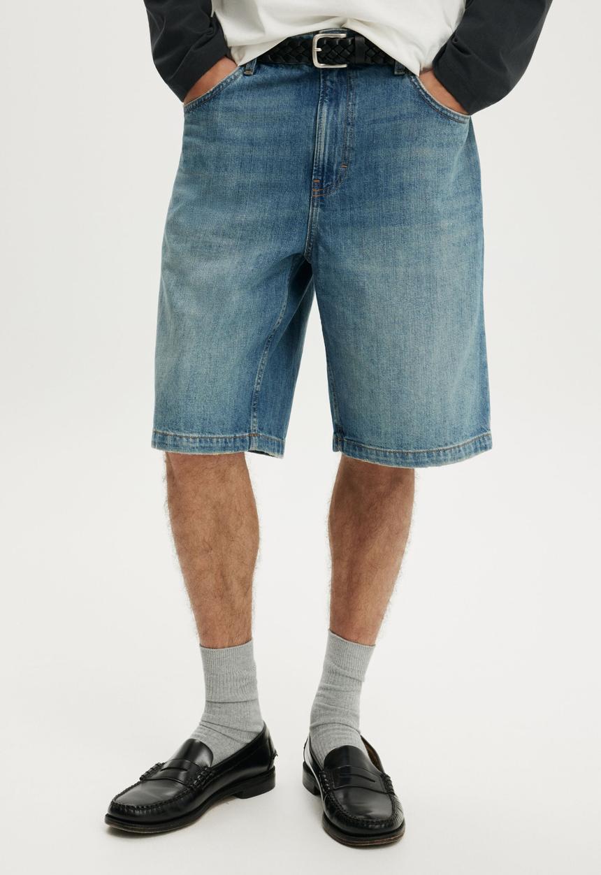 Cotton On - Baggy Denim Short - Transmission Blue