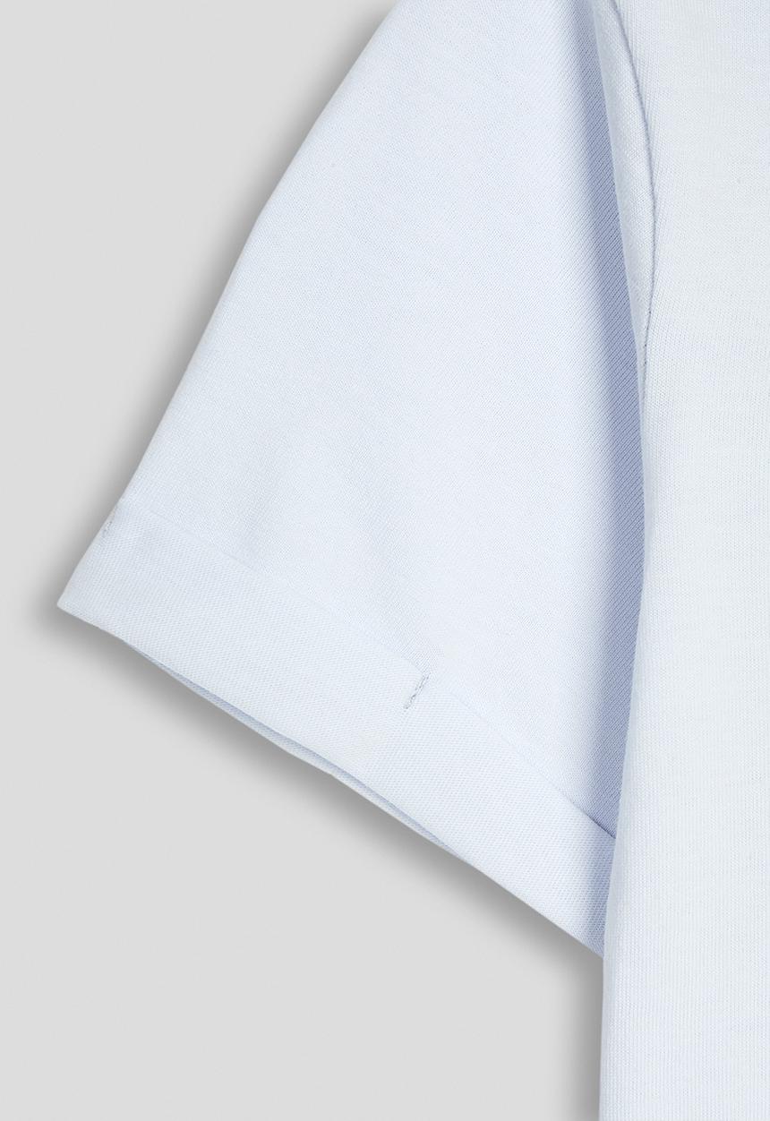 POLO - Girls Isabella Printed Blouson Short Sleeve Tee - Ice Blue