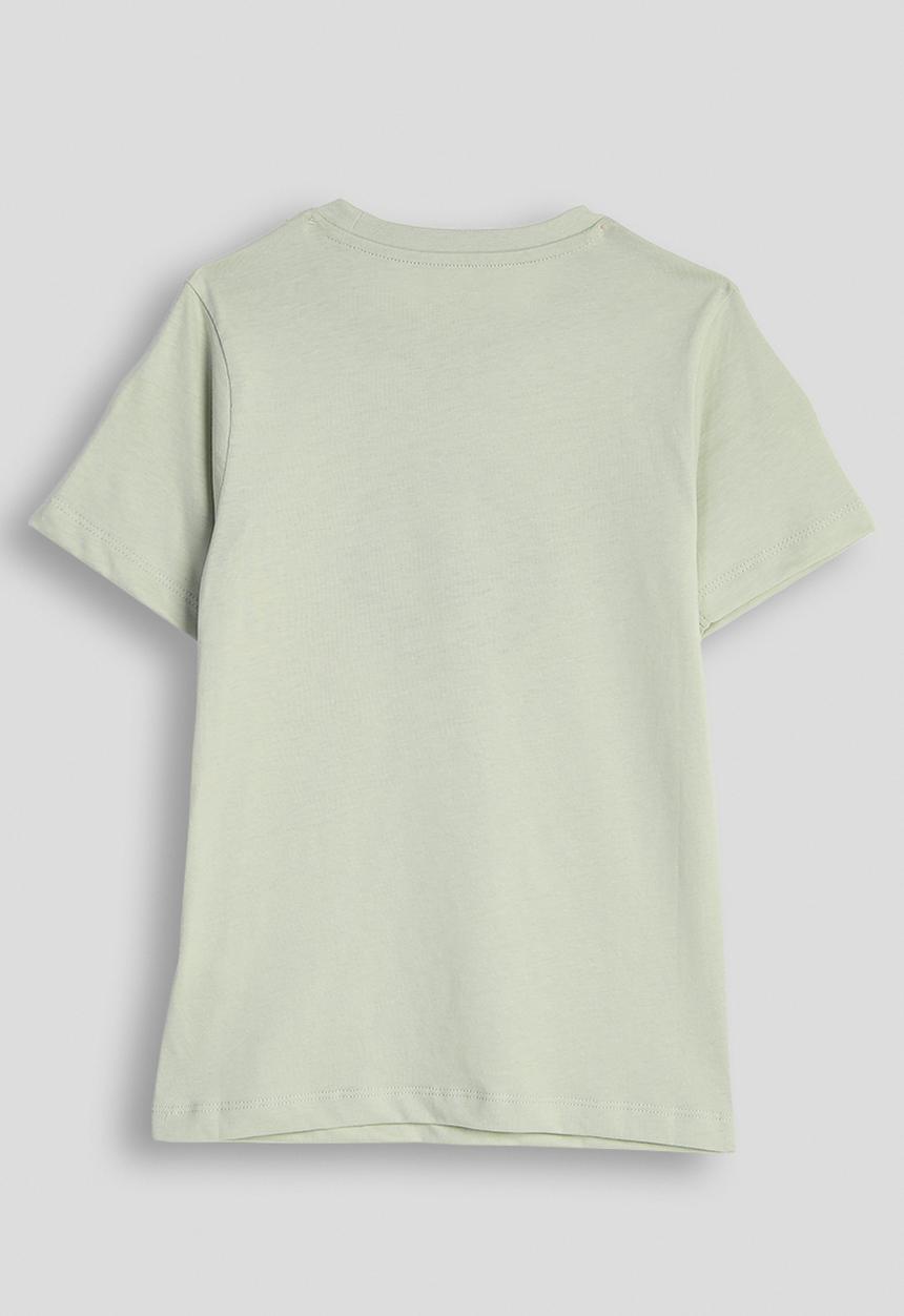 POLO - Boys Logan Crested Ss Tee - Cool Sage