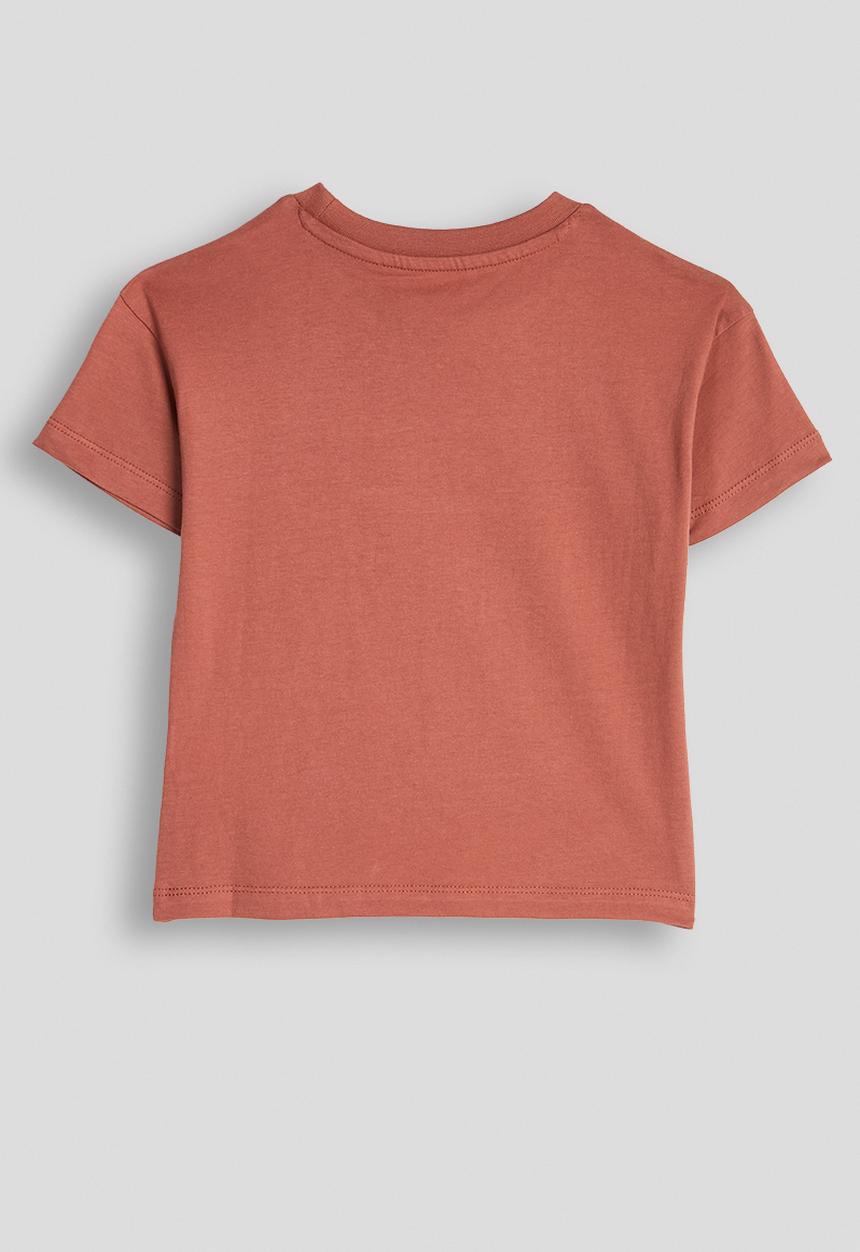 POLO - Girls Gianna Embroidered Ss Tee - Rosewood