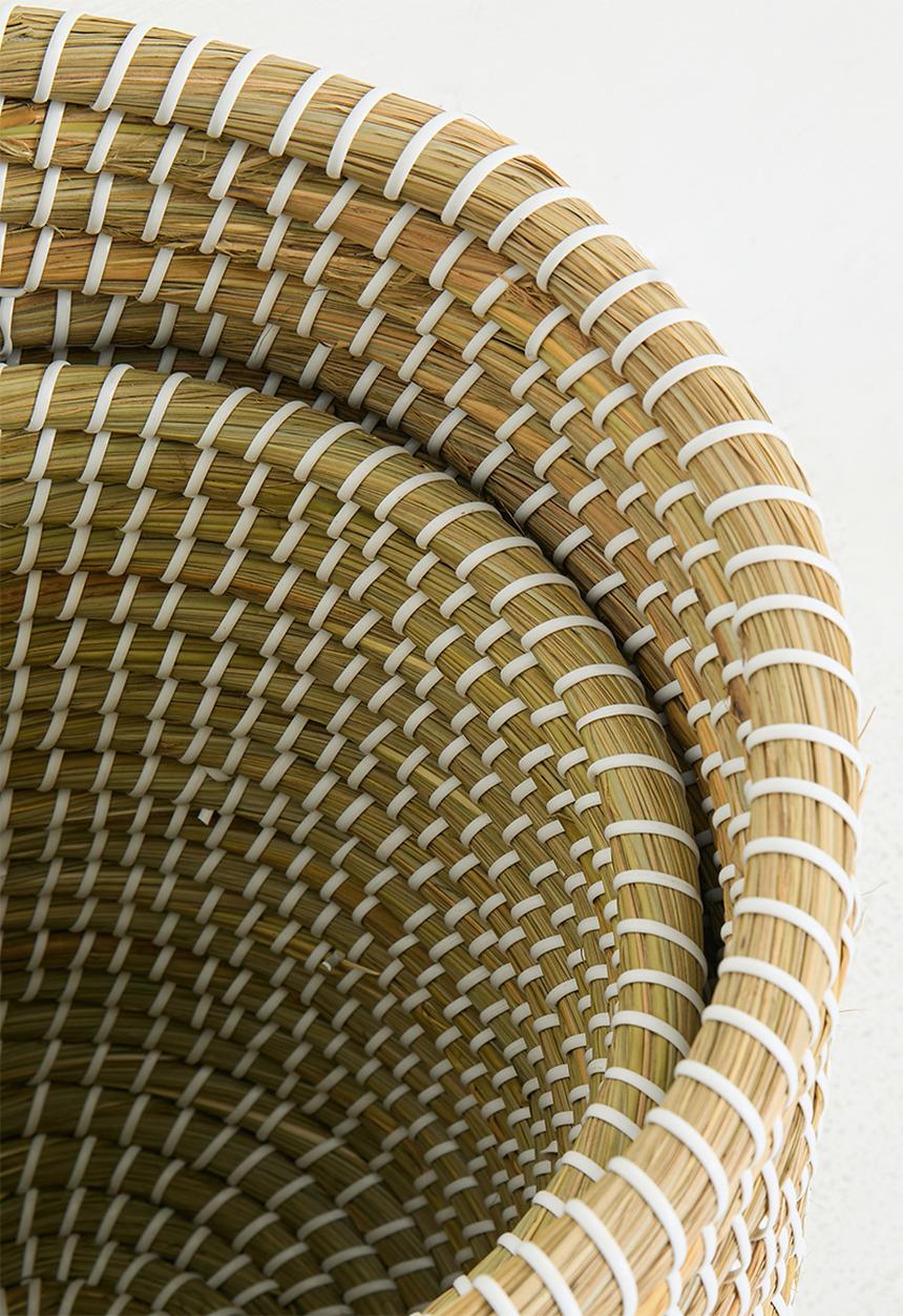 Bathroom Solutions - Handwoven Natural Laundry Basket 2Pc Set - Natural