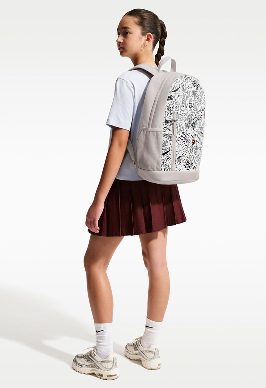 Nike - Nike elemental backpack (20L) - moon particle/moon particle/white