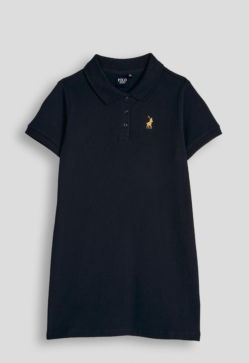 POLO - Girls Dakota Ss Golfer Dress - Navy
